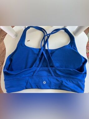 Lululemon Longline Energy Bra size 12 B-D Cups Blue